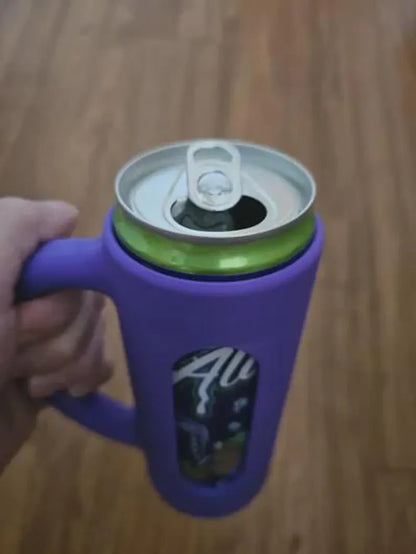 12 oz Slim Can Holder - Handled Drink Sleeve