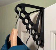 Over door Clothes Hanger Hook - Holds 7 Hangers - Fits 35mm Thick Doors