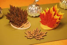 Maple Leaf Coaster Set - Holder Included