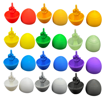 12 Pack of Middle Finger Easter Eggs - Easter Gag Gifts