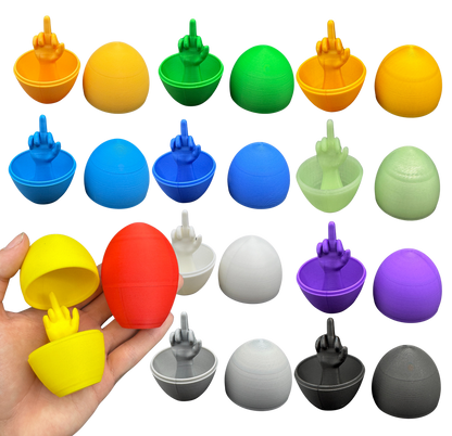 12 Pack of Middle Finger Easter Eggs - Easter Gag Gifts