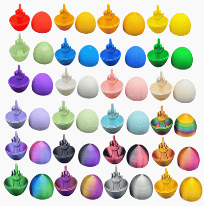 24 Pack of Middle Finger Easter Eggs - Easter Gag Gifts