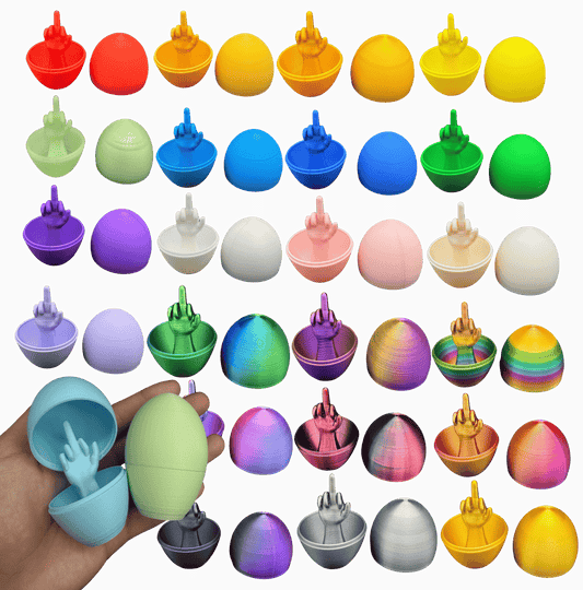 24 Pack of Middle Finger Easter Eggs - Easter Gag Gifts