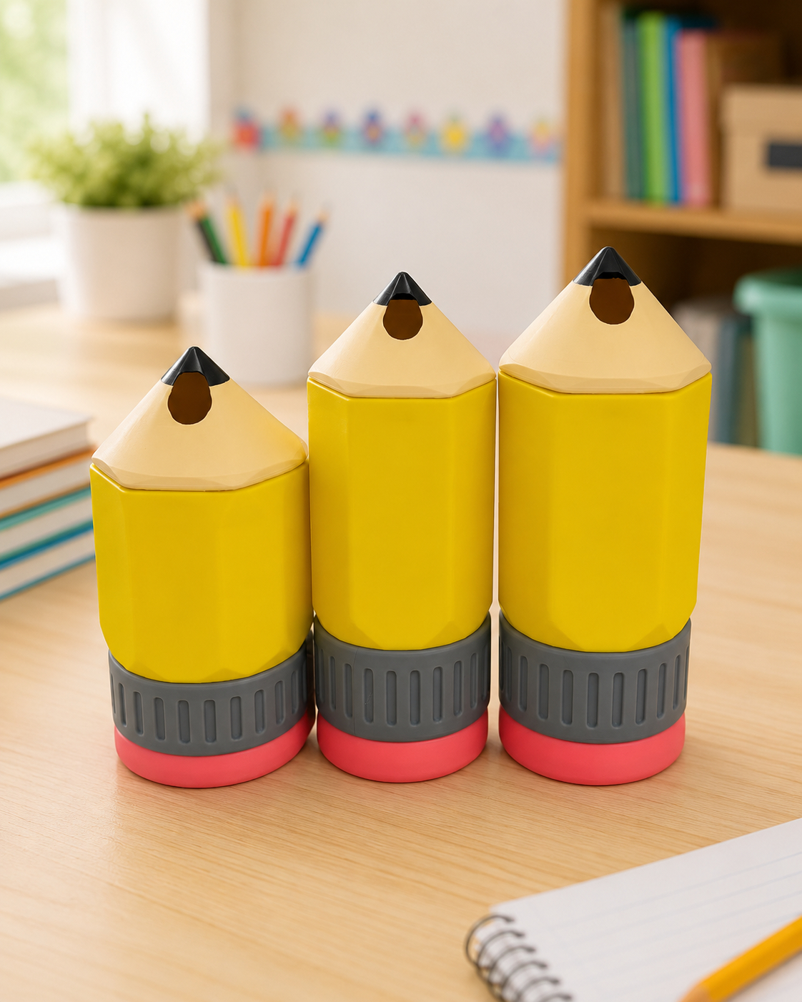 Pencil Can Cooler for Teachers - 12oz, 16oz & Skinny Can Holder