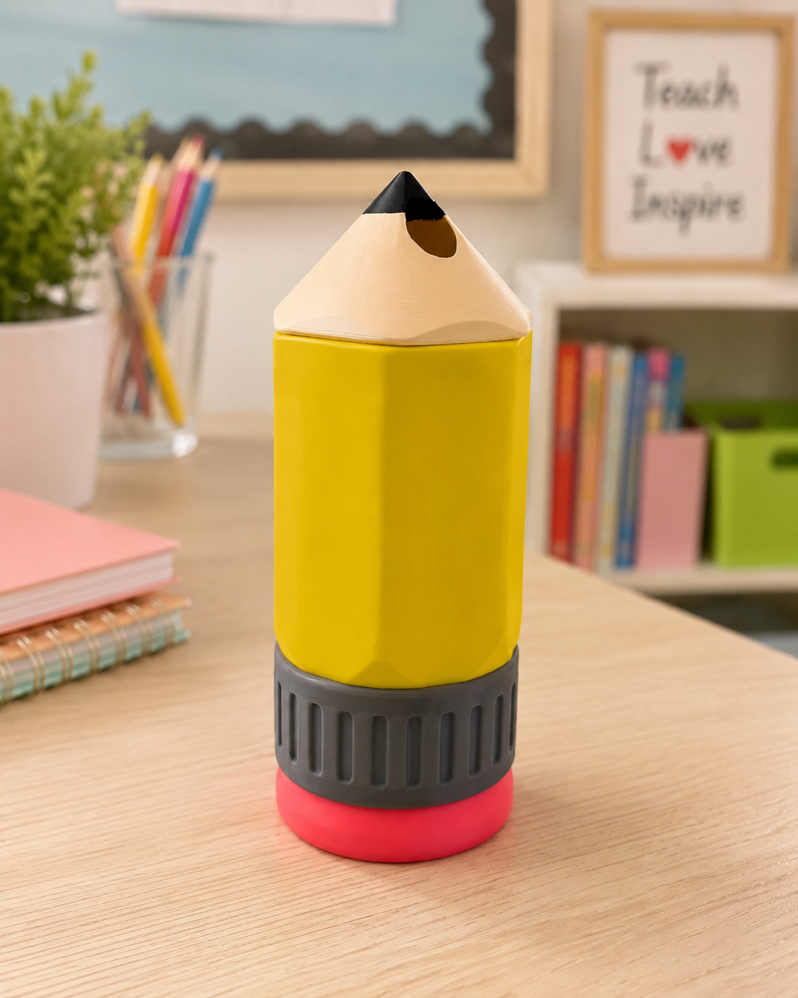 Pencil Can Cooler for Teachers - 12oz, 16oz & Skinny Can Holder