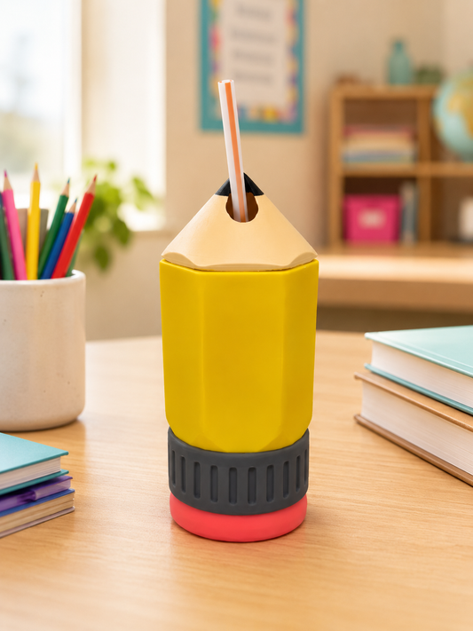 Pencil Can Cooler for Teachers - 12oz, 16oz & Skinny Can Holder