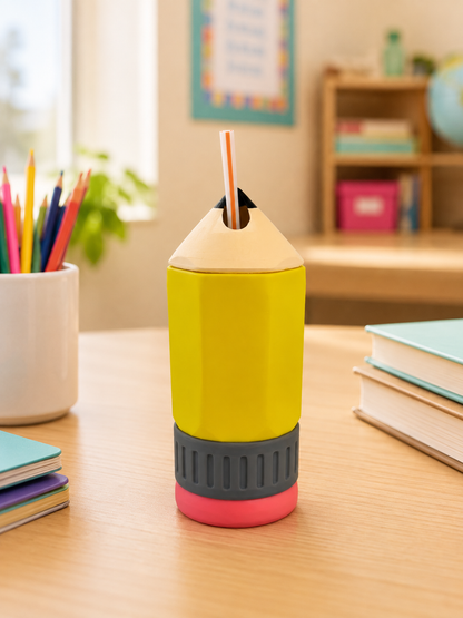 Pencil Can Cooler for Teachers - 12oz, 16oz & Skinny Can Holder