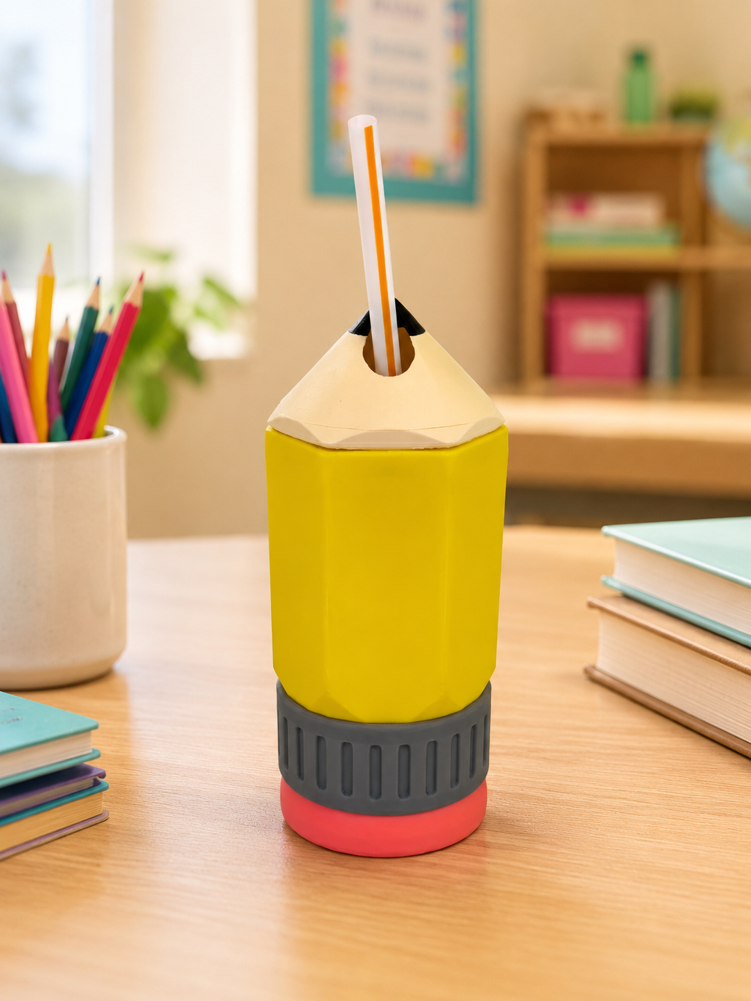 Pencil Can Cooler for Teachers - 12oz, 16oz & Skinny Can Holder