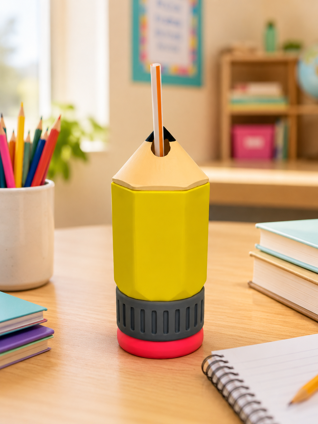 Pencil Can Cooler for Teachers - 12oz, 16oz & Skinny Can Holder