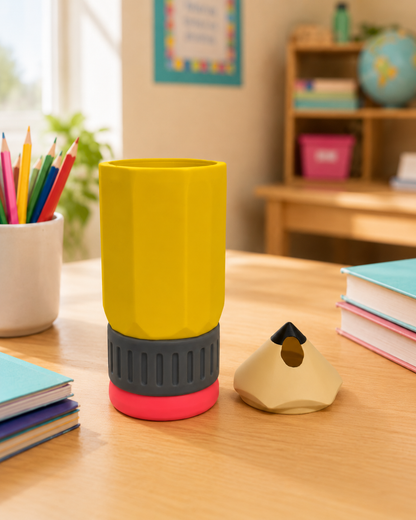 Pencil Can Cooler for Teachers - 12oz, 16oz & Skinny Can Holder