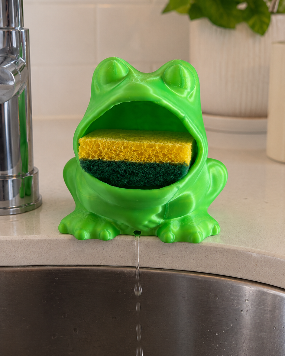 Frog Sponge Holder - Draining Sponge Dish