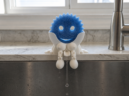 Female Scrub Daddy Sponge Holder - Gag Sponge Accessory - Draining Sponge Dish
