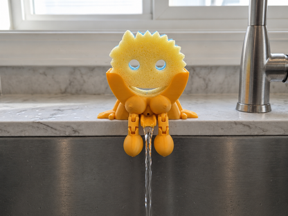 Female Scrub Daddy Sponge Holder - Gag Sponge Accessory - Draining Sponge Dish