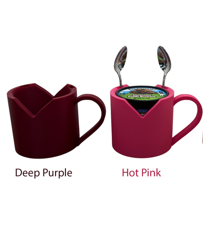 Valentine's Heart Ice Cream Pint Holder with Ergonomic Handle and Spoon Slot