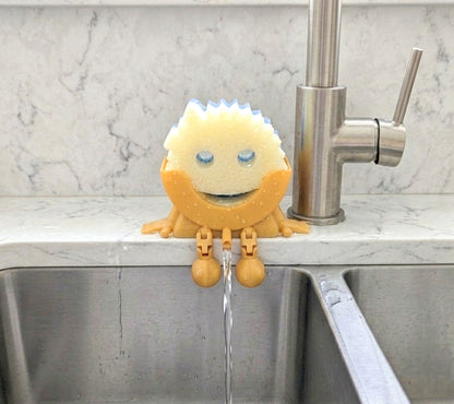 Male Scrub Daddy Sponge Holder - Gag Sponge Accessory - Draining Sponge Dish
