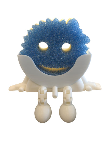 Male Scrub Daddy Sponge Holder - Gag Sponge Accessory - Draining Sponge Dish