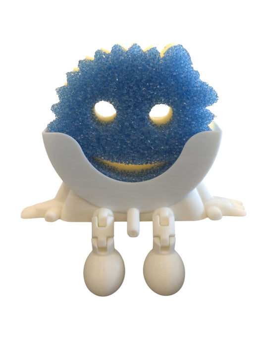 Male Scrub Daddy Sponge Holder - Gag Sponge Accessory - Draining Sponge Dish