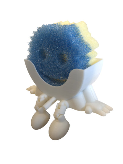 Male Scrub Daddy Sponge Holder - Gag Sponge Accessory - Draining Sponge Dish