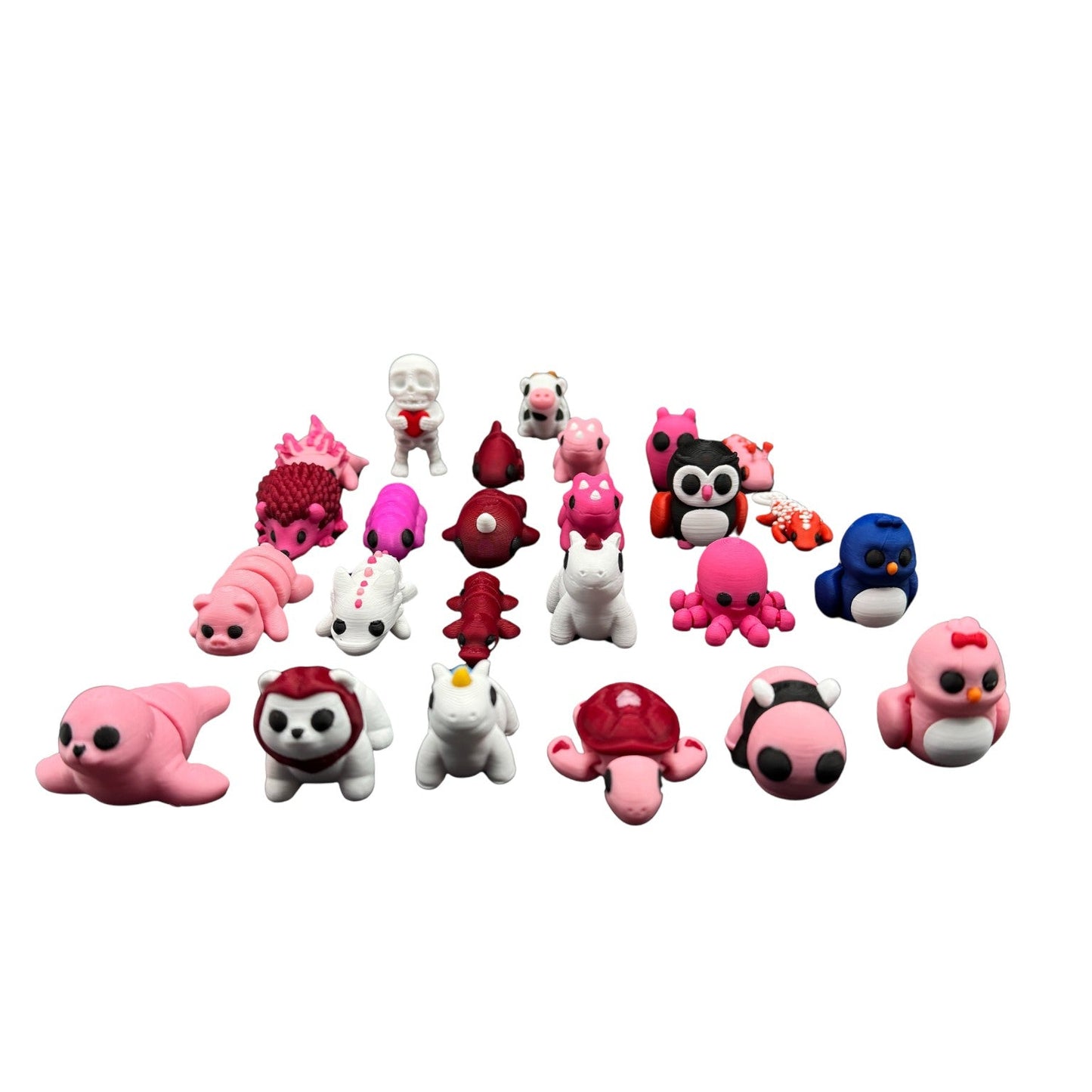 Valentines Day Animal Mini Packs in Heart Container - Packs of 5, 10, 20