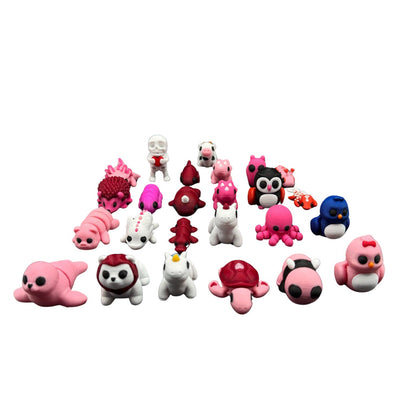 Valentines Day Animal Mini Packs in Heart Container - Packs of 5, 10, 20