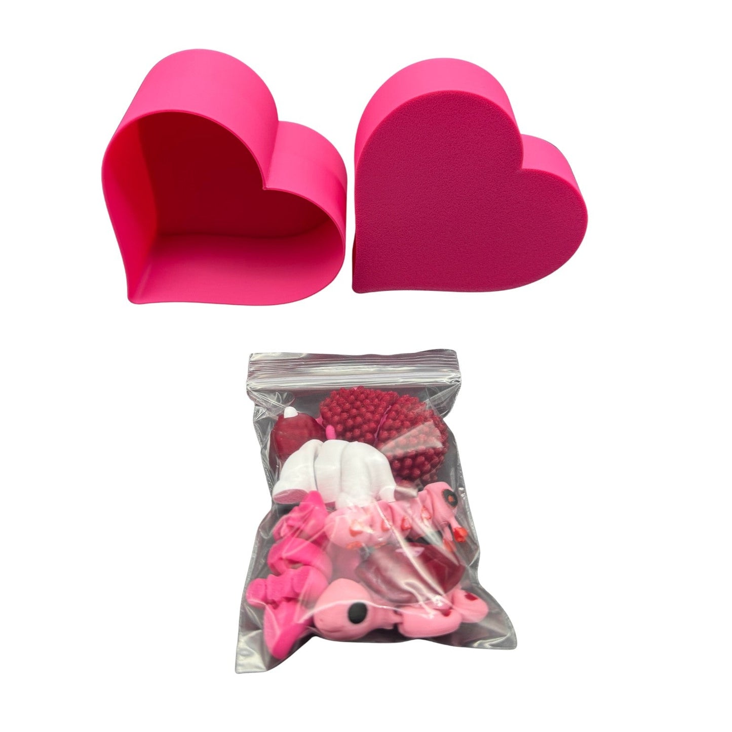 Valentines Day Animal Mini Packs in Heart Container - Packs of 5, 10, 20