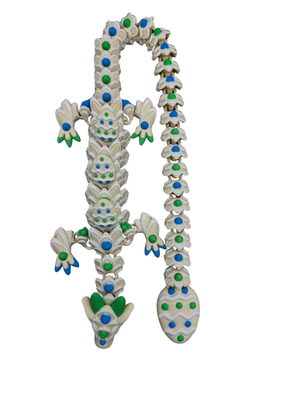 Green/Blue Easter Cookie Dragon - Available in 16-Inch Baby & 26-Inch Adult Sizes