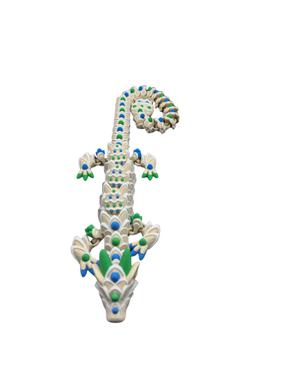 Green/Blue Easter Cookie Dragon - Available in 16-Inch Baby & 26-Inch Adult Sizes