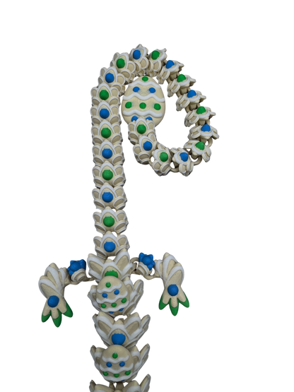 Green/Blue Easter Cookie Dragon - Available in 16-Inch Baby & 26-Inch Adult Sizes