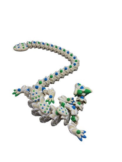 Green/Blue Easter Cookie Dragon - Available in 16-Inch Baby & 26-Inch Adult Sizes