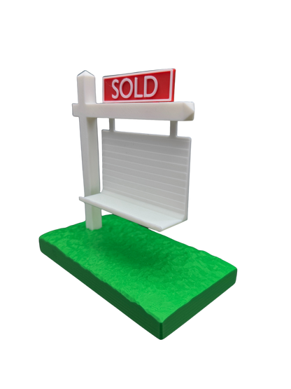 Real Estate Business Card Holder - Realtor Desk Accessory - Office Decor & Gift for Real Estate Agents