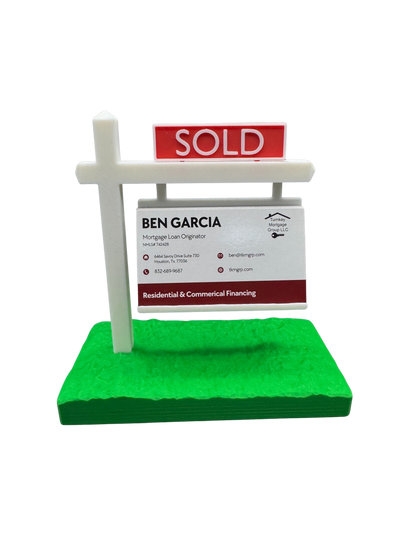 Real Estate Business Card Holder - Realtor Desk Accessory - Office Decor & Gift for Real Estate Agents