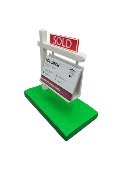Real Estate Business Card Holder - Realtor Desk Accessory - Office Decor & Gift for Real Estate Agents