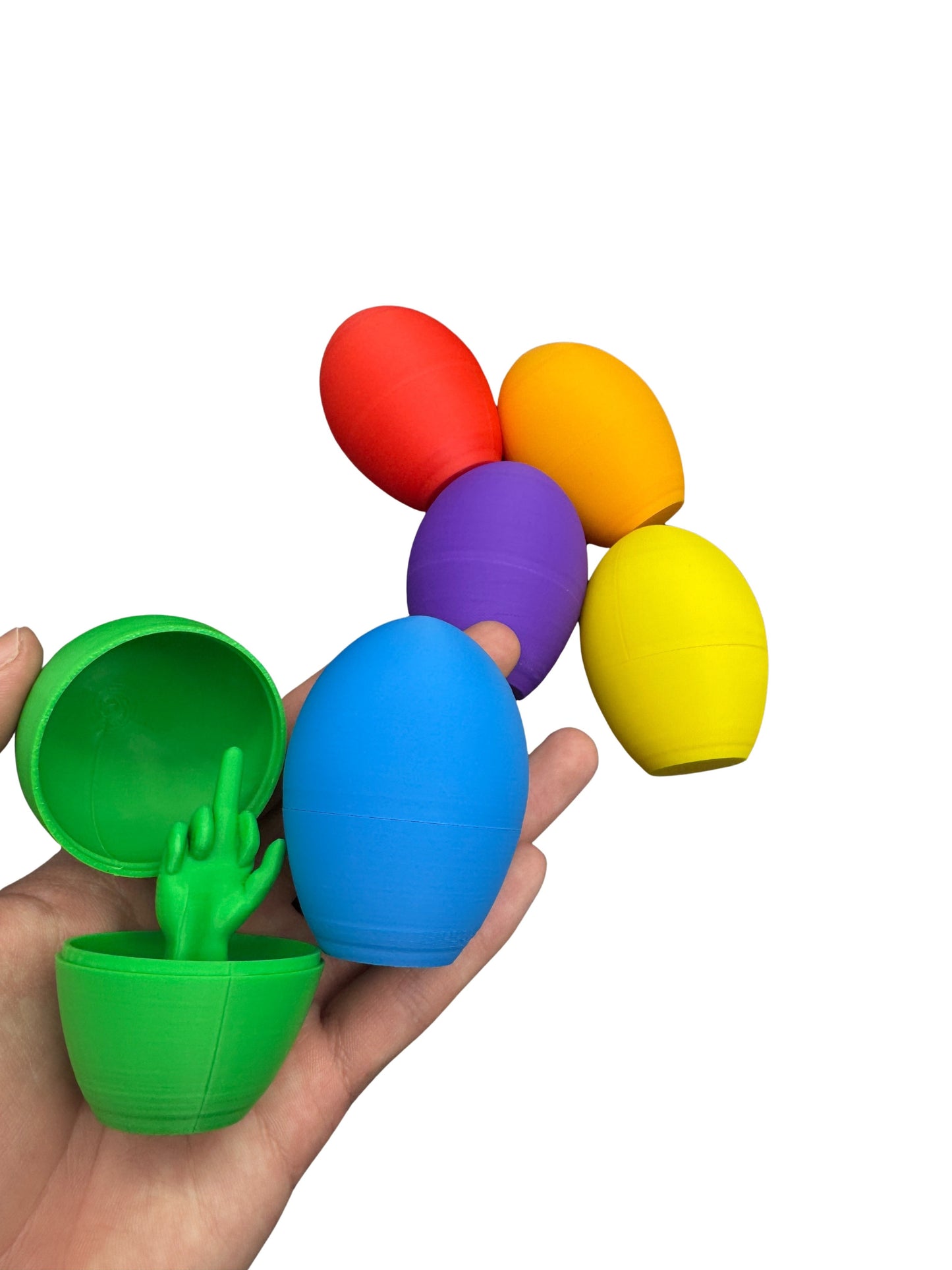 6 Pack of Middle Finger Easter Eggs - Easter Gag Gifts