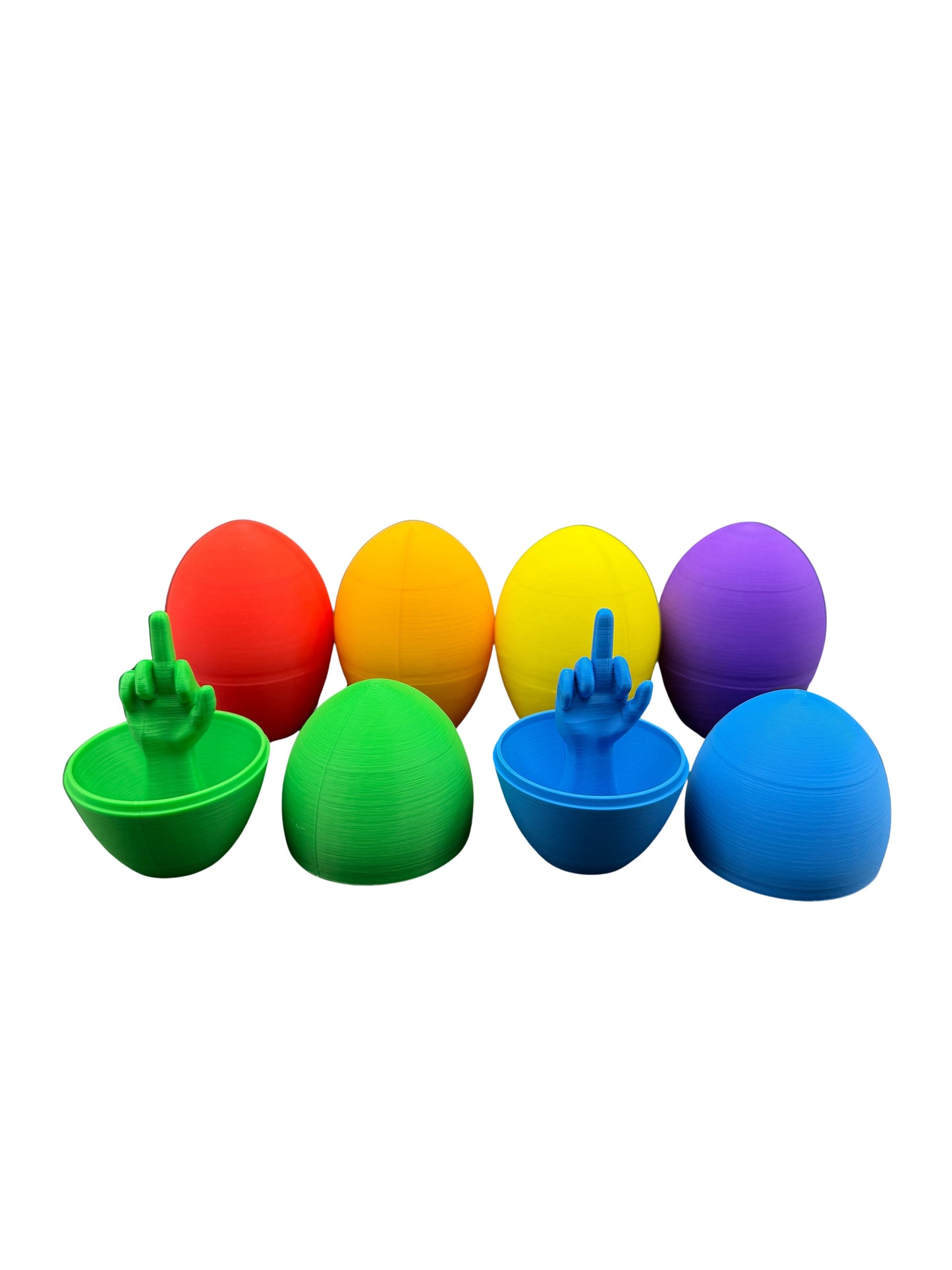 6 Pack of Middle Finger Easter Eggs - Easter Gag Gifts
