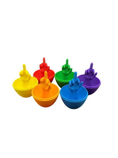 6 Pack of Middle Finger Easter Eggs - Easter Gag Gifts