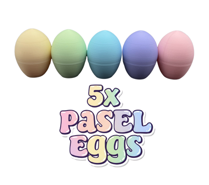5 Pack of Pastel Middle Finger Easter Eggs - Easter Gag Gifts