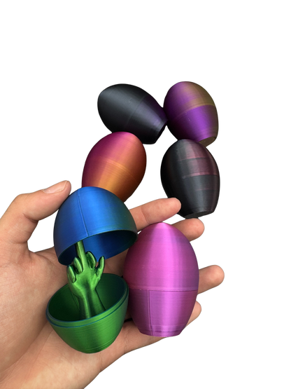 6 Pack of Silk Middle Finger Easter Eggs - Easter Gag Gifts