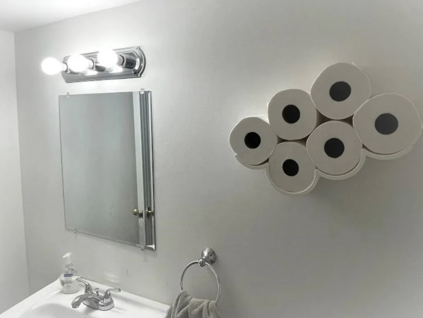 Toilet Paper Cloud Organizer