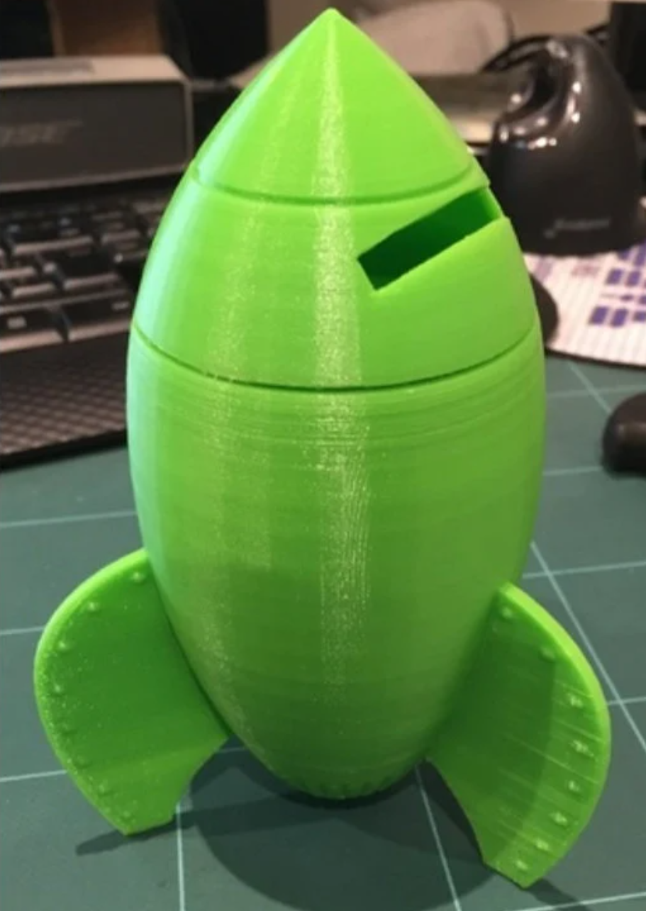 Rocket Piggy Bank