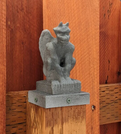 Gargoyle Fence Post Topper - 4x4 Vinyl and Wood Posts