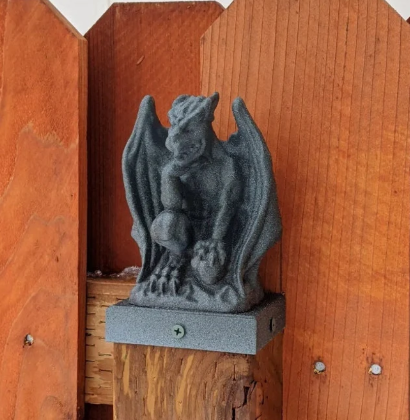 Gargoyle Fence Post Topper - 4x4 Vinyl and Wood Posts
