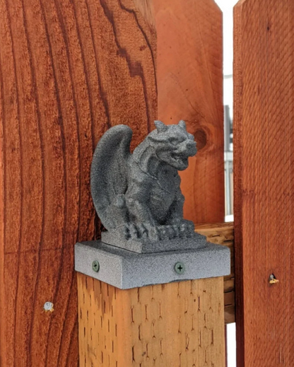 Gargoyle Fence Post Topper - 4x4 Vinyl and Wood Posts