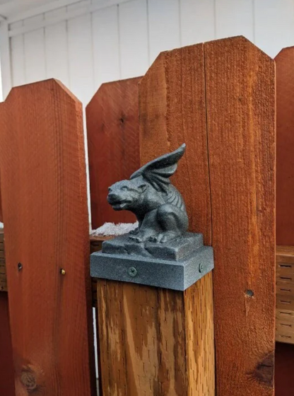 Gargoyle Fence Post Topper - 4x4 Vinyl and Wood Posts