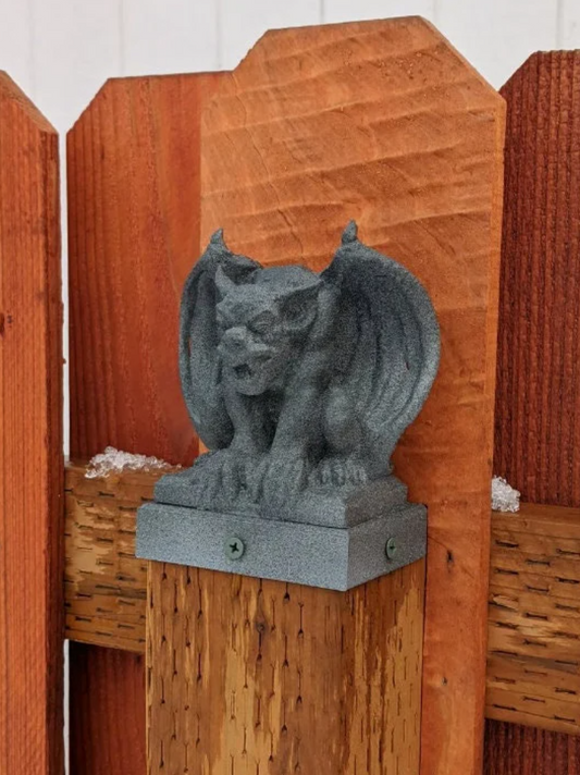 Gargoyle Fence Post Topper - 4x4 Vinyl and Wood Posts