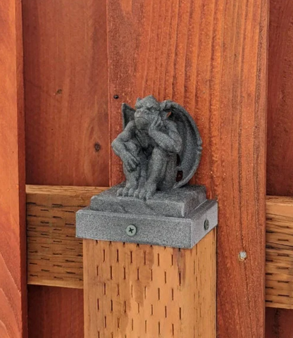 Gargoyle Fence Post Topper - 4x4 Vinyl and Wood Posts