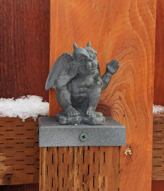 Gargoyle Fence Post Topper - 4x4 Vinyl and Wood Posts