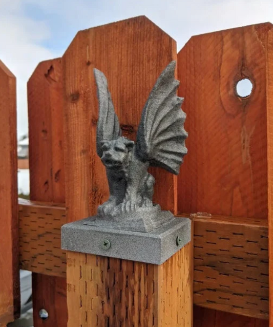 Gargoyle Fence Post Topper - 4x4 Vinyl and Wood Posts