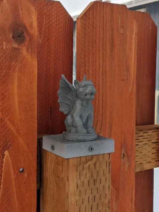 Gargoyle Fence Post Topper - 4x4 Vinyl and Wood Posts