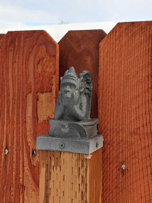 Gargoyle Fence Post Topper - 4x4 Vinyl and Wood Posts