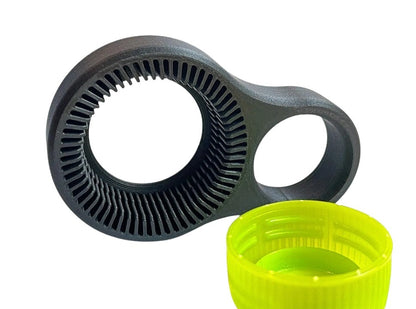 Compact Bottle Cap Opener for 30mm PET/Plastic Bottles - Small Easy Grip Lid Remover